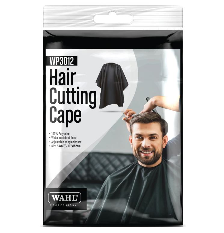 Wahl Haircutting Cape – Black | Red One Australia