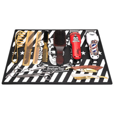 BARBER TOP  Tool Mat - 45cm x 30cm  BLACK - Image 4