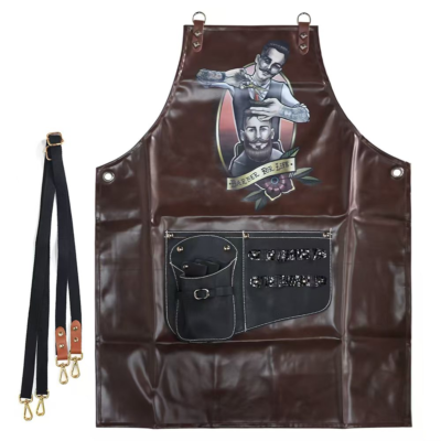 Barber Cutting Apron leather( Barber for Life)