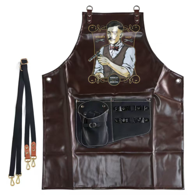 Barber Cutting Apron leather( Barber Shop)